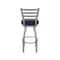 Holland Bar Stool Co OD410 Jackie Stainless Steel 36 Swivel Outdoor Bar Stool with Breeze Sapphire Seat OD41036SSOD001 - alternate 2